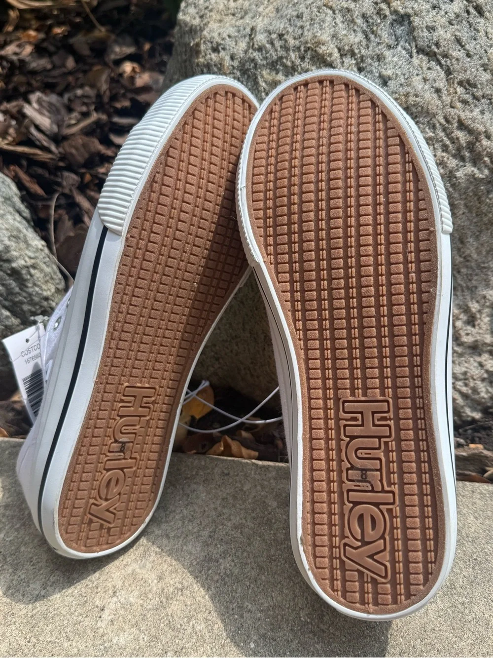 Hurley Chloe White Canvas Slip-On Sneakers 8 NWT - Picture 9 of 10